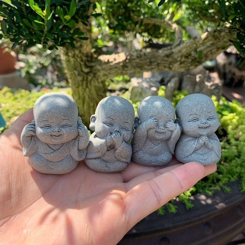 Aquarium Marine Stone - Statue de bouddha en pierre, petits