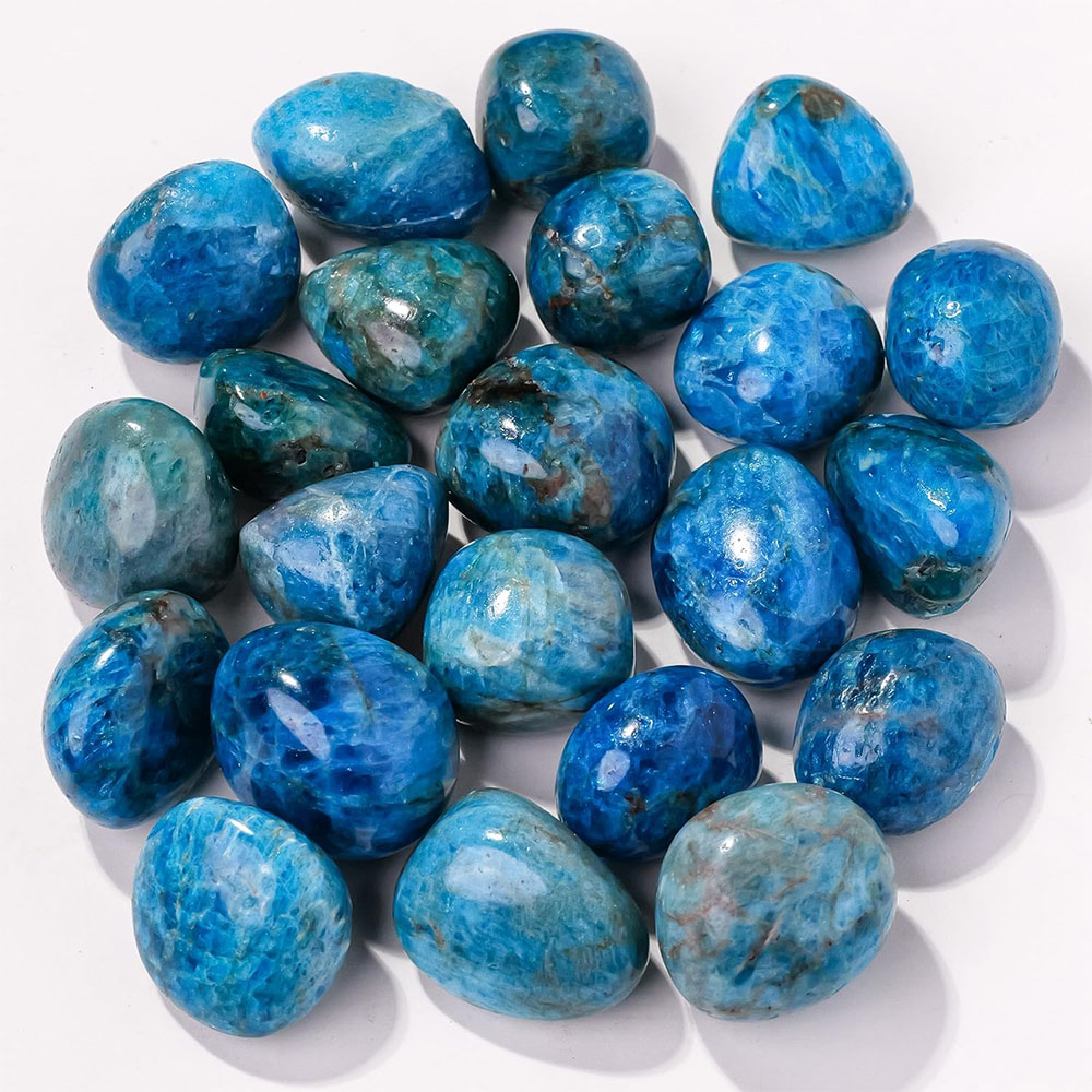 Aquarium Marine Stone - Cristaux de Quartz Apatite bleue naturelle