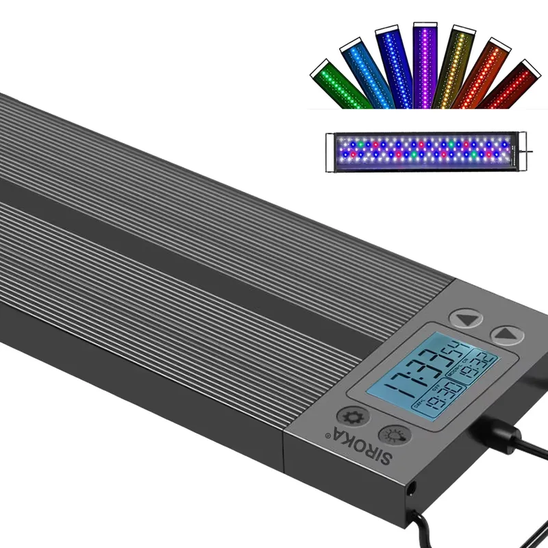 Marine Aquarium Hours - Lumière LED WRGB marine pour aquarium
