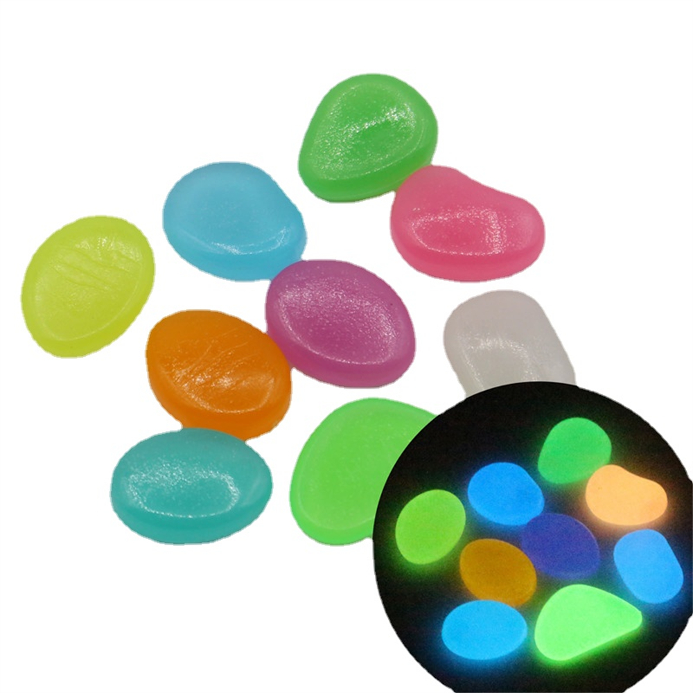 Aquarium Marine Stone - 50pcs pierre lumineuse fluorescente gravier galets