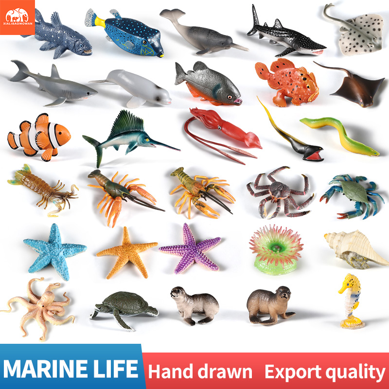 Marine Life Aquariums - Ensemble de figurines d'animaux marins -