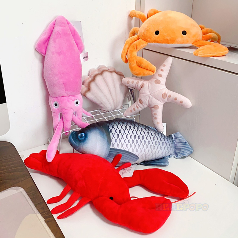 Aquarium Marine Park - Simulation de homard en peluche, jouet,
