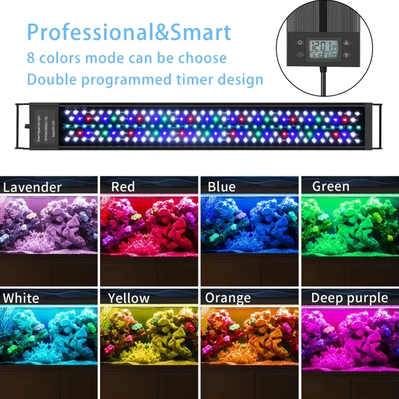 Lumière LED WRGB marine pour a - Marine Aquarium Hours avis et prix